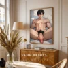 Digital Poster Naked Anime Male Printable Modern Wall Art