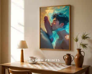 Hot Anime Male Wall Art Digital Poster Printable Modern Decor