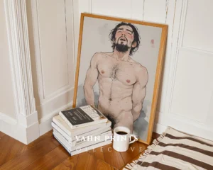 Printable Wall Art Modern Hot Anime Man Digital Poster