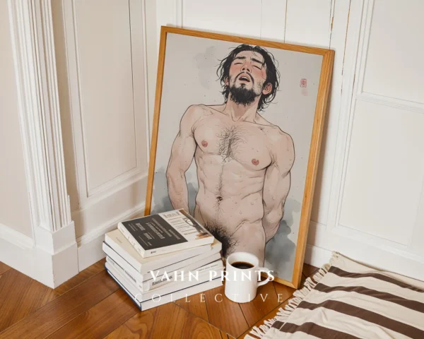 Printable Wall Art Modern Hot Anime Man Digital Poster