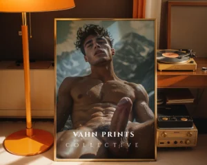 Modern Nude Male Poster Printable Wall Art