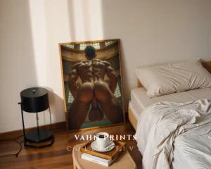 Black and White Nude Male Wall Art Download