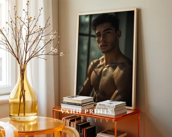 Modern Male Nude Body Art Digital Print