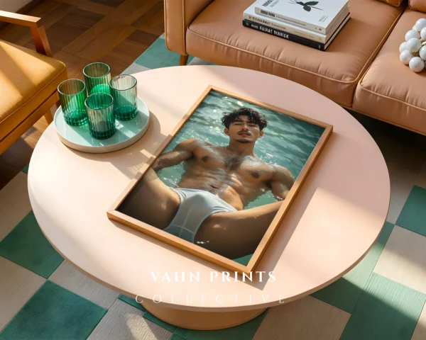 Classic Nude Male Photography Wall Poster