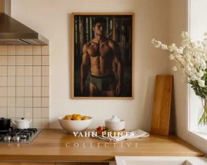 Moody Nude Male Photography Digital Wall Art