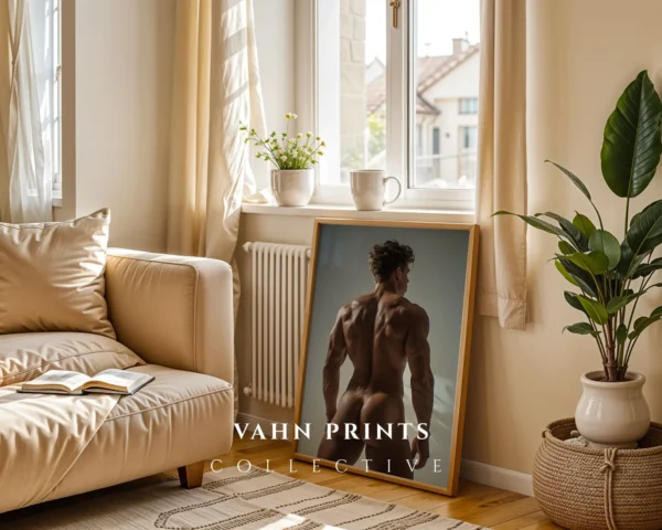 Minimalist Male Nude Poster Printable