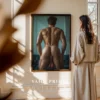 Elegant Nude Male Figure Wall Art
