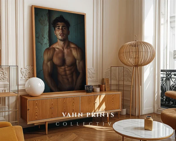 Clean Nude Male Art Printable Wall Poster