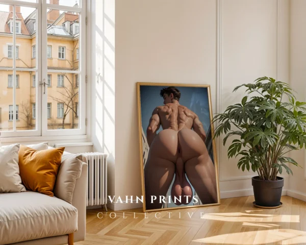 P1020c_m1 Modern Male Nude Wall Art Digital Download