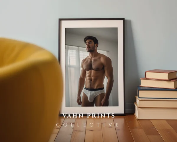 Abstract Nude Male Body Printable Decor