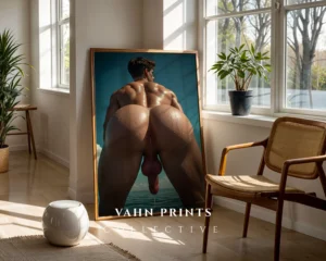 P1031c_m1 Minimal Studio Nude Male Art Printable