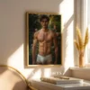 Subtle Nude Male Art Printable Wall Poster