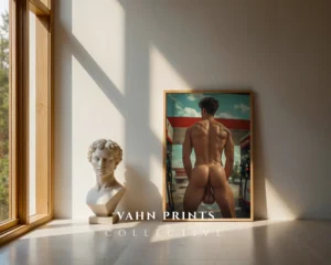 Art House Nude Male Photography Wall Art