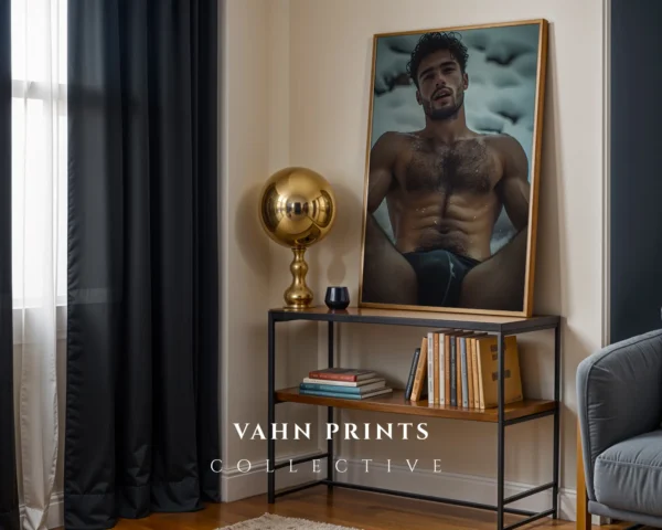 Elegant Male Nude Photography Wall Decor