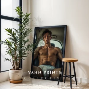 Classic Black Nude Male Photography Print