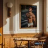 Minimal Nude Male Figure Wall Decor