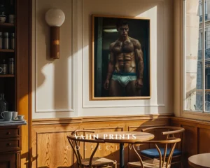 Modern Nude Male Form Digital Print