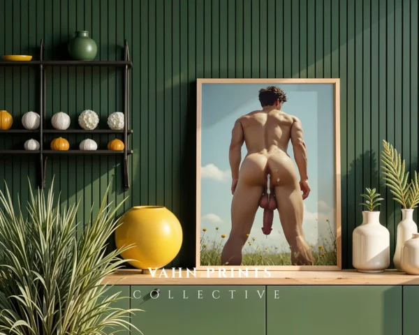 Modern Nude Male Anatomy Wall Art