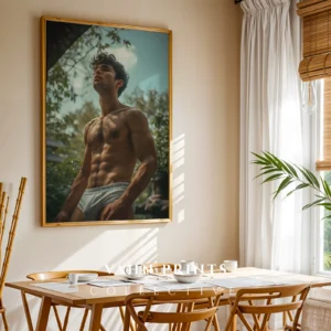 Simple Nude Male Art Print Download