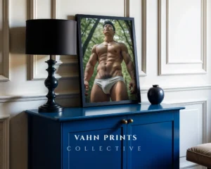 Studio Style Nude Male Photography Poster