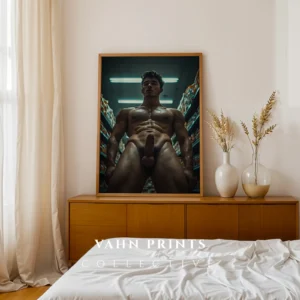 Modern Nude Male Body Wall Art Printable