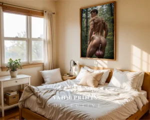P1069c_m1 Minimal Nude Male Wall Poster Decor