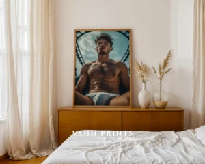 Modern Nude Male Form Wall Art Download