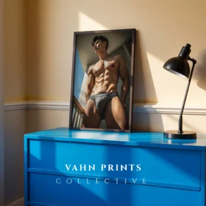 Contemporary Nude Male Art Printable Decor
