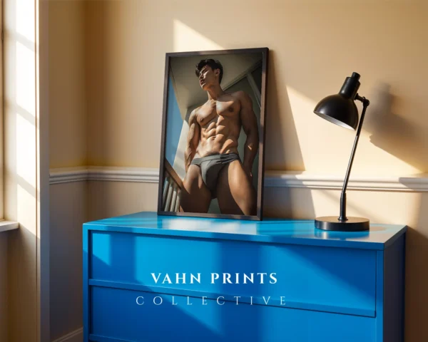 Contemporary Nude Male Art Printable Decor