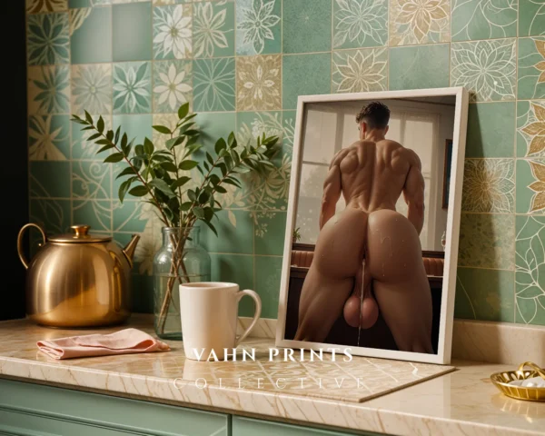 Modern Nude Male Photography Wall Poster