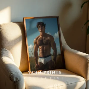 Fine Nude Male Photography Printable Poster