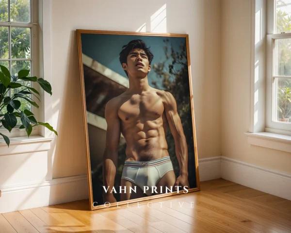 Clean Nude Male Wall Decor Digital Art