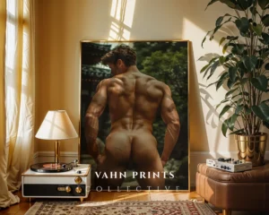 Modern Naked Male Wall Art Digital Download