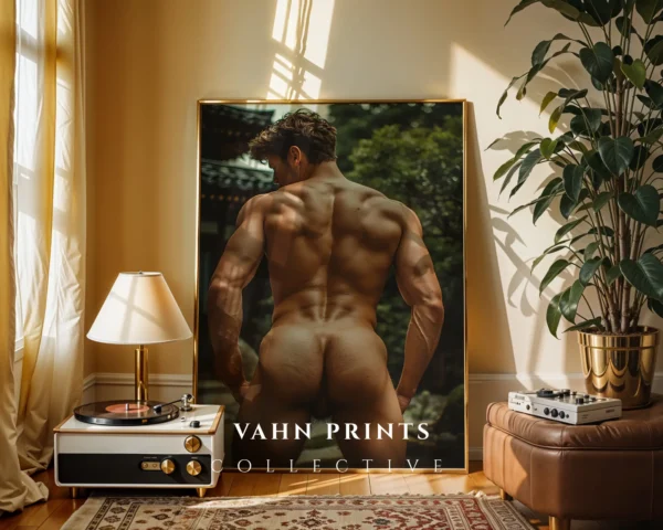 Modern Naked Male Wall Art Digital Download