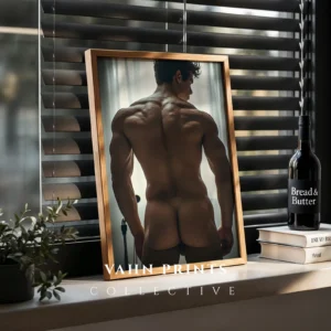 Minimal Naked Male Art Instant Download