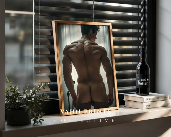 Minimal Naked Male Art Instant Download