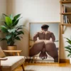 Elegant Naked Male Figure Wall Art