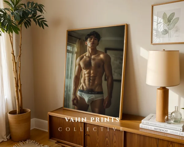 Abstract Naked Male Photo Wall Art