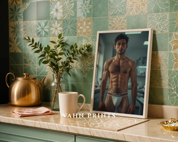 Clean Naked Male Art Instant Download