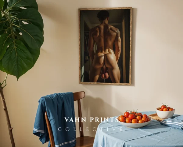 Stylish Naked Male Wall Art Printable