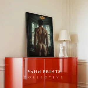 Simple Naked Male Photo Printable Poster