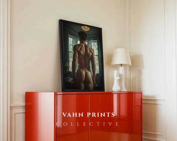 Simple Naked Male Photo Printable Poster