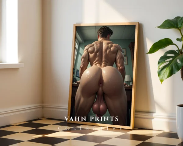 Architectural Naked Male Photo Wall Art