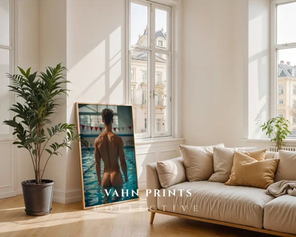 P1126c_m1 Elegant Naked Male Photography Wall Decor