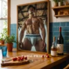 Subtle Naked Male Photo Art Print