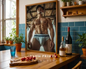 Subtle Naked Male Photo Art Print