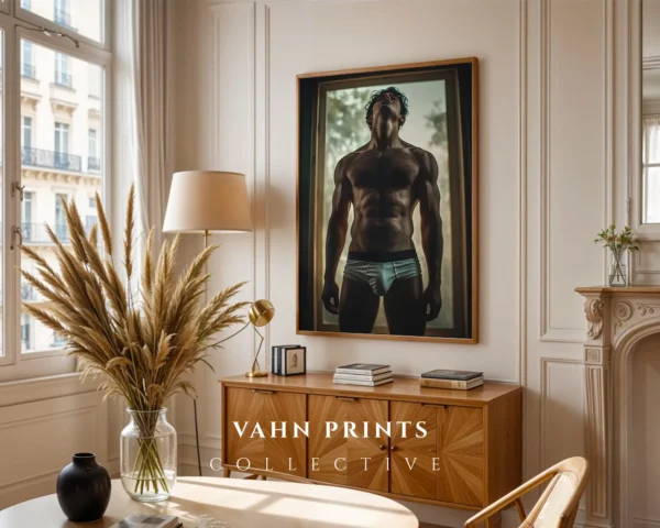 P1130c_m1 Soft Shadow Naked Male Photography Print