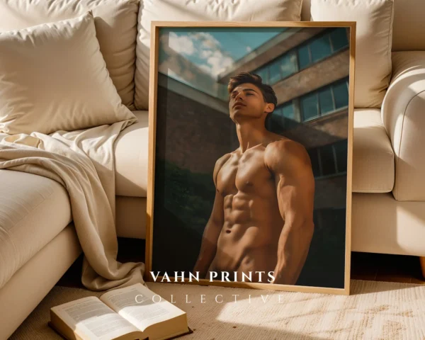 Tasteful Naked Male Photo Poster