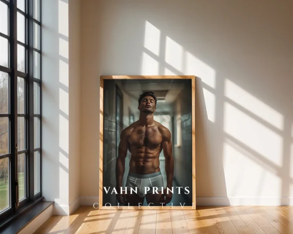 Balanced Naked Male Photography Poster
