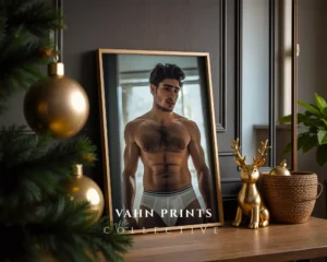 Studio Naked Male Wall Art Printable